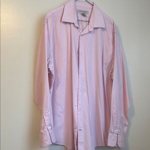 100% cotton Pink Striped Shirt